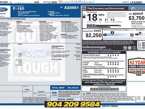 Used 2020 Ford F150 XL w/ XL Power Equipment Group AWD/4WD image 4
