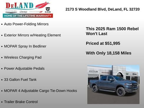 Used 2025 RAM 1500 Rebel w/ Bed Utility Group image 30