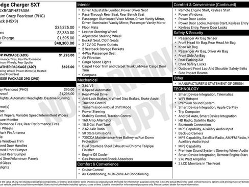 Used 2023 Dodge Charger SXT w/ Blacktop Package RWD image 2