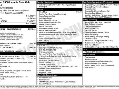 Used 2020 RAM 1500 Laramie AWD/4WD image 2