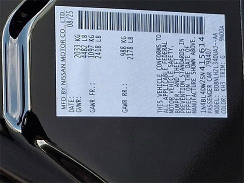 New 2025 Nissan Altima 2.5 SV w/ SV Premium Package image 10