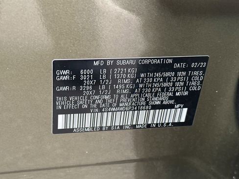 Used 2023 Subaru Ascent Touring image 35