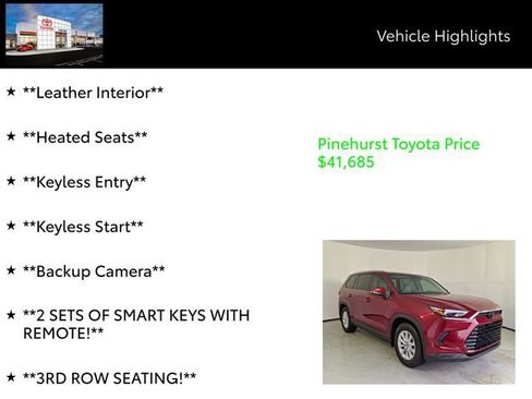 Certified 2024 Toyota Grand Highlander XLE image 13