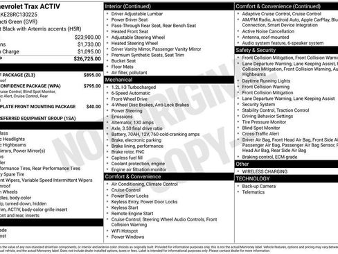 Used 2024 Chevrolet Trax ACTIV w/ Sunroof Package FWD image 2