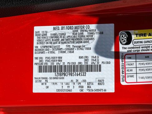 Used 2011 Ford Mustang GT Premium w/ 402A Rapid Spec Order Code RWD image 45