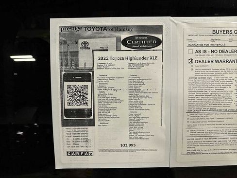 Used 2022 Toyota Highlander XLE image 13