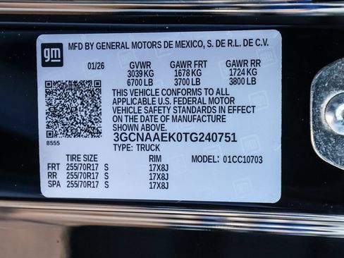 New 2026 Chevrolet Silverado 1500 W/T w/ WT Safety Package RWD image 22
