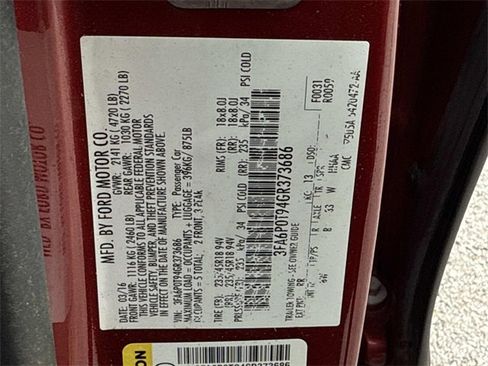 Used 2016 Ford Fusion SE w/ Equipment Group 202A image 20