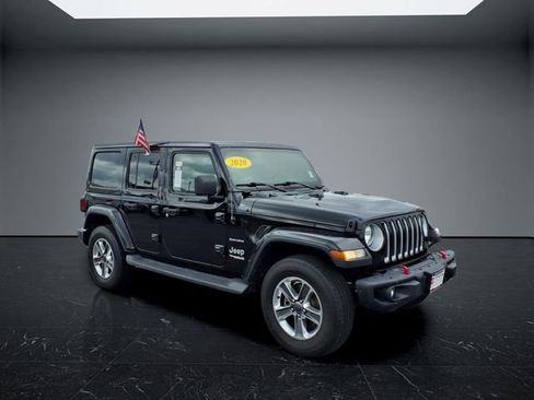 Used 2020 Jeep Wrangler Unlimited Sahara w/ Uconnect 4C Nav & Sound Group AWD/4WD image 1