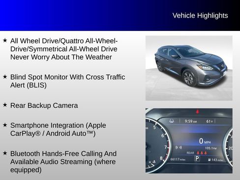 Used 2023 Nissan Murano SV AWD/4WD image 4