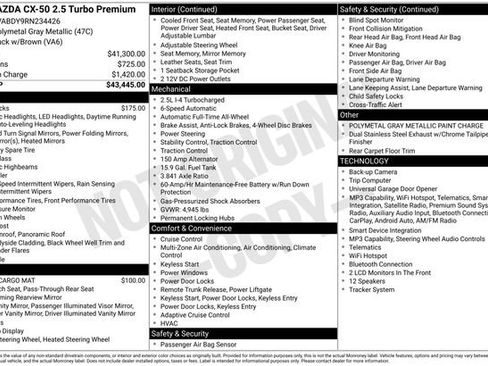 Certified 2024 MAZDA CX-50 AWD 2.5 Turbo w/ Premium Pkg image 8