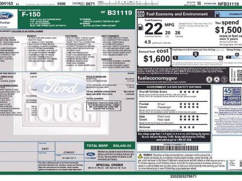 Certified 2022 Ford F150 Lariat w/ Equipment Group 501A Mid RWD image 8