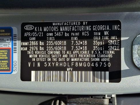 Used 2021 Kia Sorento EX w/ Panoramic Sunroof Package AWD/4WD image 28