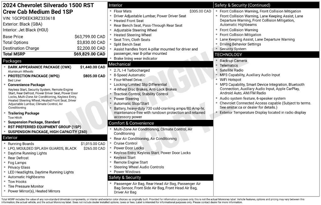 Used 2024 Chevrolet Silverado 1500 RST w/ Dark Appearance Package AWD/4WD image 16