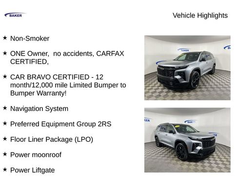 Used 2024 Chevrolet Traverse RS w/ LPO, Floor Liner Package image 4