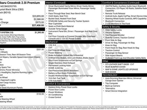 Used 2019 Subaru Crosstrek 2.0i Premium w/ Eyesight System image 6