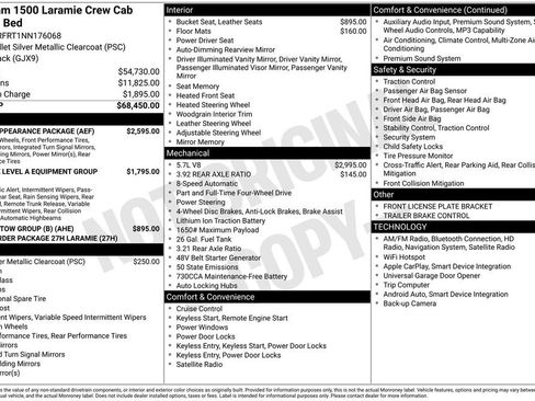 Used 2022 RAM 1500 Laramie w/ Sport Appearance Package AWD/4WD image 5