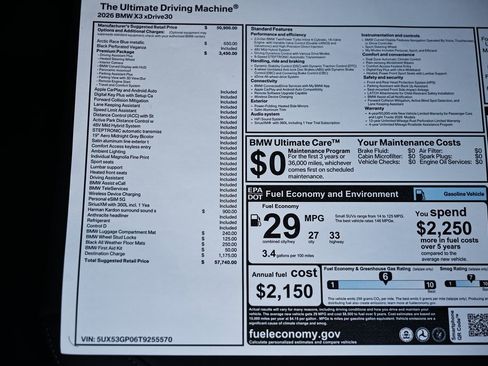 New 2026 BMW X3 xDrive30 w/ Premium Package image 41