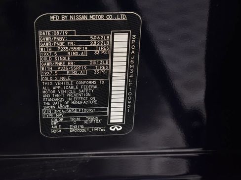 Used 2020 INFINITI QX50 Essential w/ Cargo Package image 41