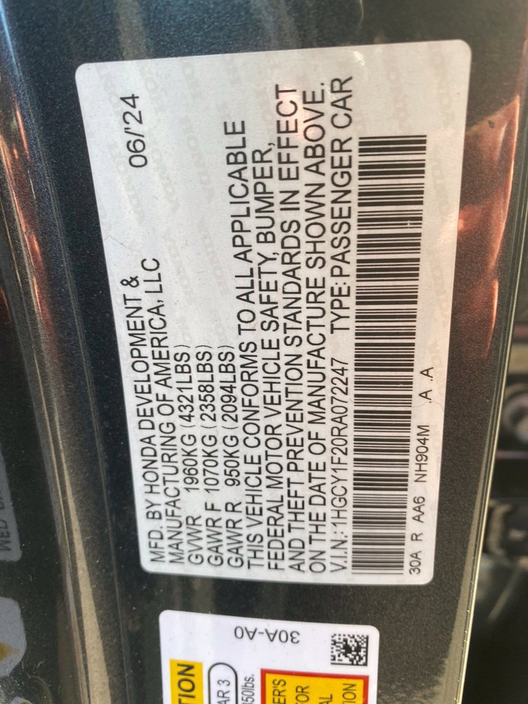 Certified 2024 Honda Accord LX image 19
