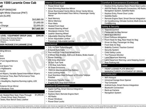 Used 2025 RAM 1500 Laramie AWD/4WD image 34