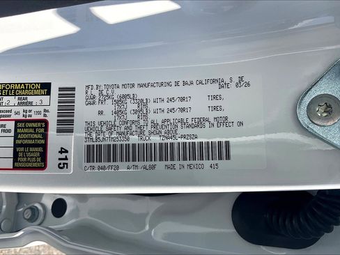 New 2026 Toyota Tacoma SR5 image 17