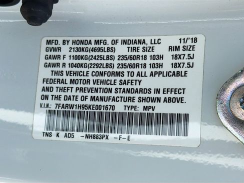 Used 2019 Honda CR-V Touring image 44