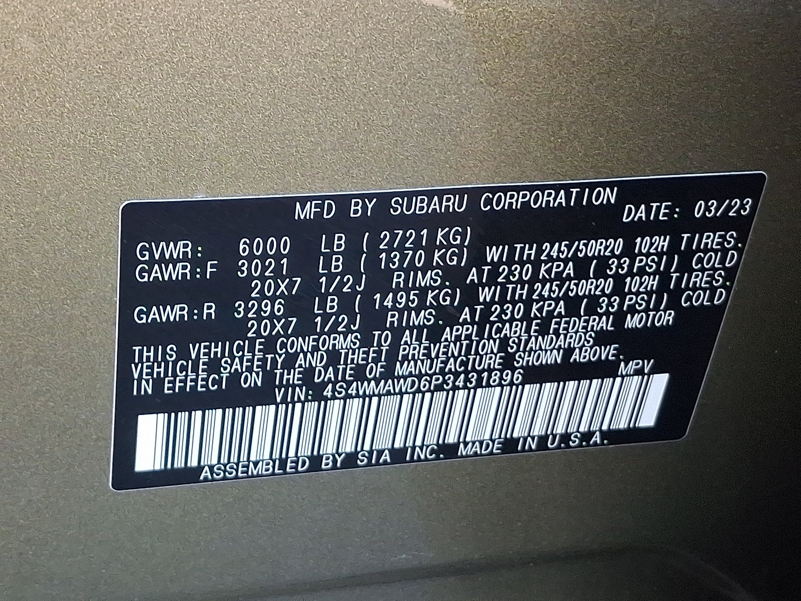 Used 2023 Subaru Ascent Touring AWD/4WD image 28