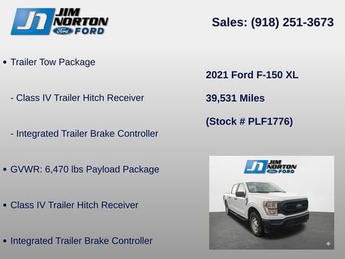 Used 2021 Ford F150 XL w/ Trailer Tow Package AWD/4WD image 8