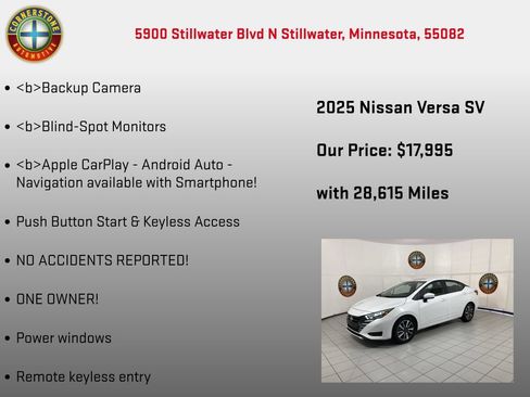 Used 2025 Nissan Versa SV FWD image 5