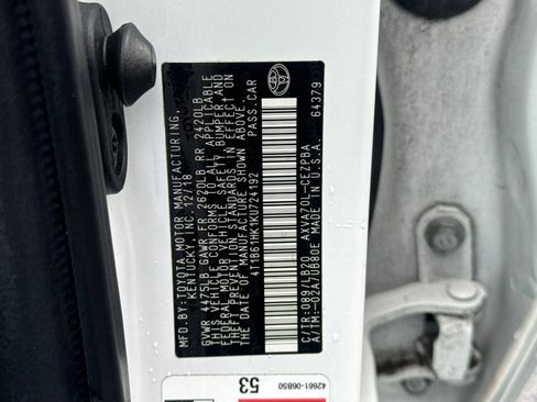 Certified 2019 Toyota Camry XSE w/ Carpet Mat Package image 31