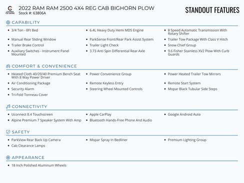 Used 2022 RAM 2500 Big Horn w/ Level C Equiment Group image 3