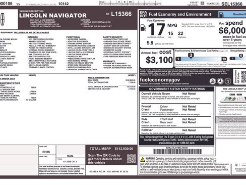 Used 2025 Lincoln Navigator L Reserve w/ Jet Appearance Package image 27