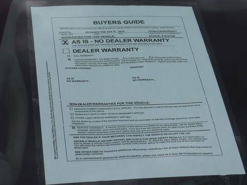 Used 2019 Toyota 4Runner TRD Off-Road AWD/4WD image 53