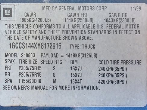 Used 2000 Chevrolet S10 Pickup LS w/ Preferred Equipment Group image 27