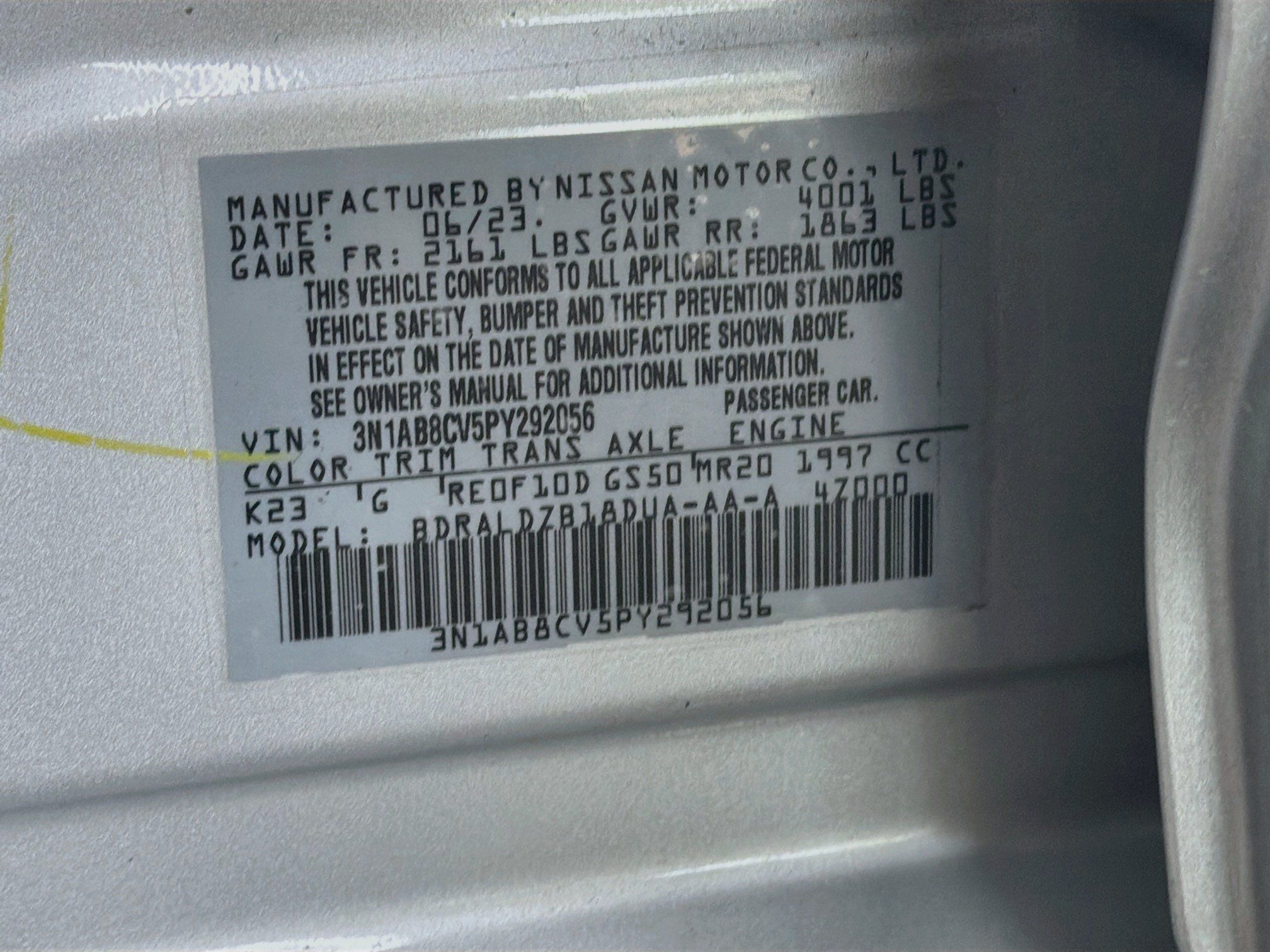 Used 2023 Nissan Sentra SV FWD image 12
