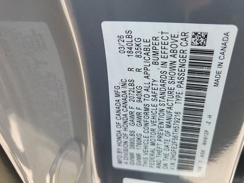 New 2026 Honda Civic Sport image 17