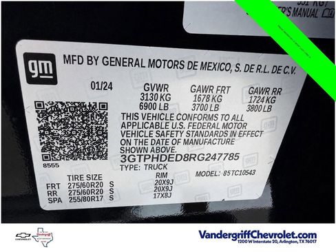 Used 2024 GMC Sierra 1500 SLT w/ SLT Premium Plus Package RWD image 26