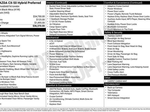 New 2026 MAZDA CX-50 2.5 Hybrid w/ Preferred Pkg image 4