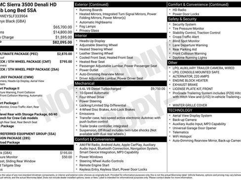 Used 2020 GMC Sierra 3500 Denali w/ Denali Ultimate Package AWD/4WD image 4