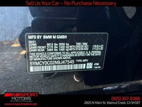 Used 2022 BMW X6 M w/ Competition Package AWD/4WD image 35