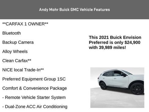 Used 2021 Buick Envision Preferred FWD image 4