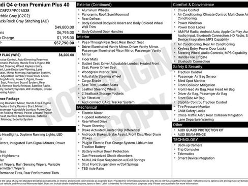 Used 2023 Audi Q4 e-tron Premium Plus w/ Premium Plus image 73