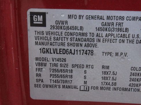 Used 2010 GMC Acadia SLE image 9