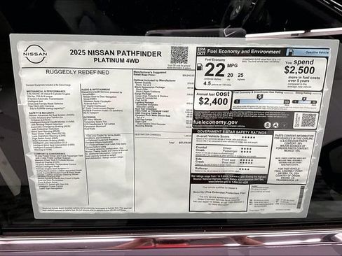 New 2025 Nissan Pathfinder Platinum w/ Lighting Package (N93) AWD/4WD image 39
