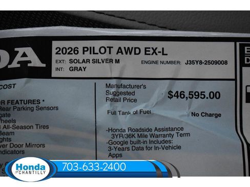 New 2026 Honda Pilot EX-L image 39