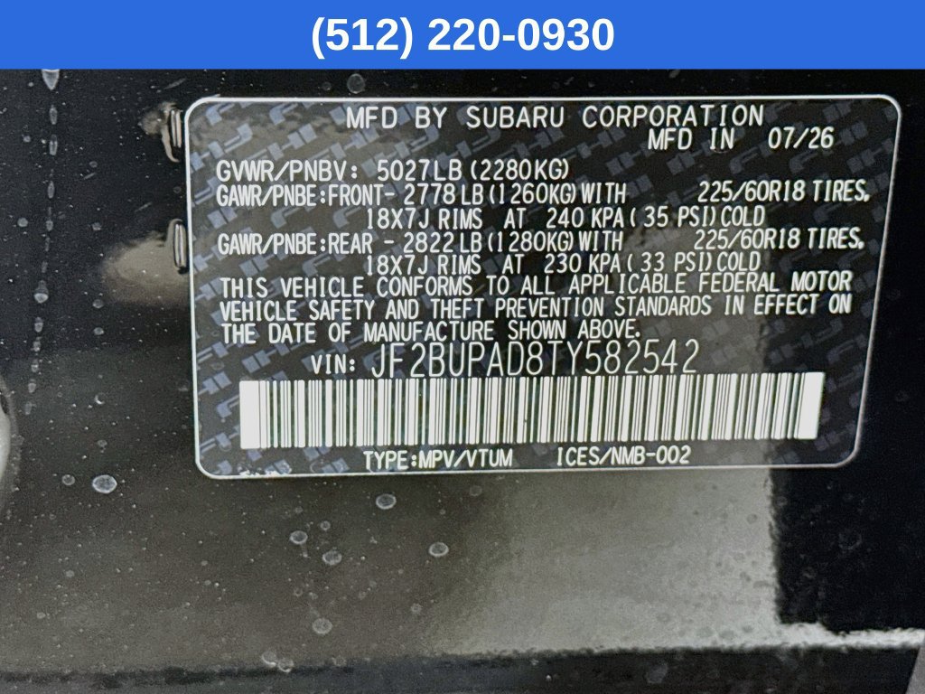 New 2026 Subaru Outback Premium AWD/4WD image 40