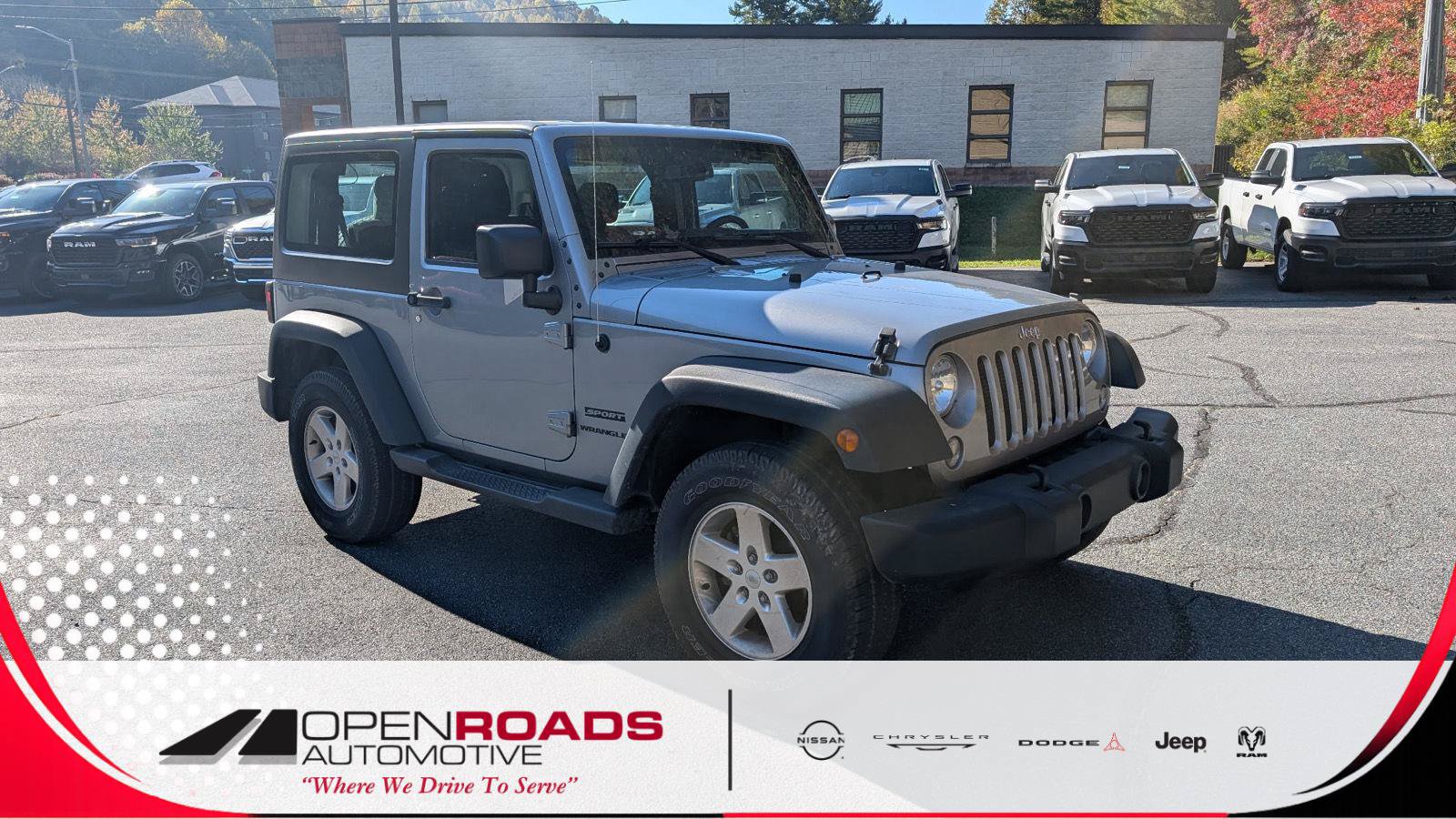 Used 2015 Jeep Wrangler Sport w/ Quick Order Package 24S AWD/4WD image 1