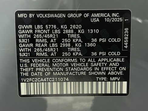 New 2026 Volkswagen Atlas Cross Sport SEL Premium R-Line AWD/4WD image 34