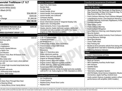 Used 2025 Chevrolet TrailBlazer LT w/ Driver Confidence Package AWD/4WD image 32